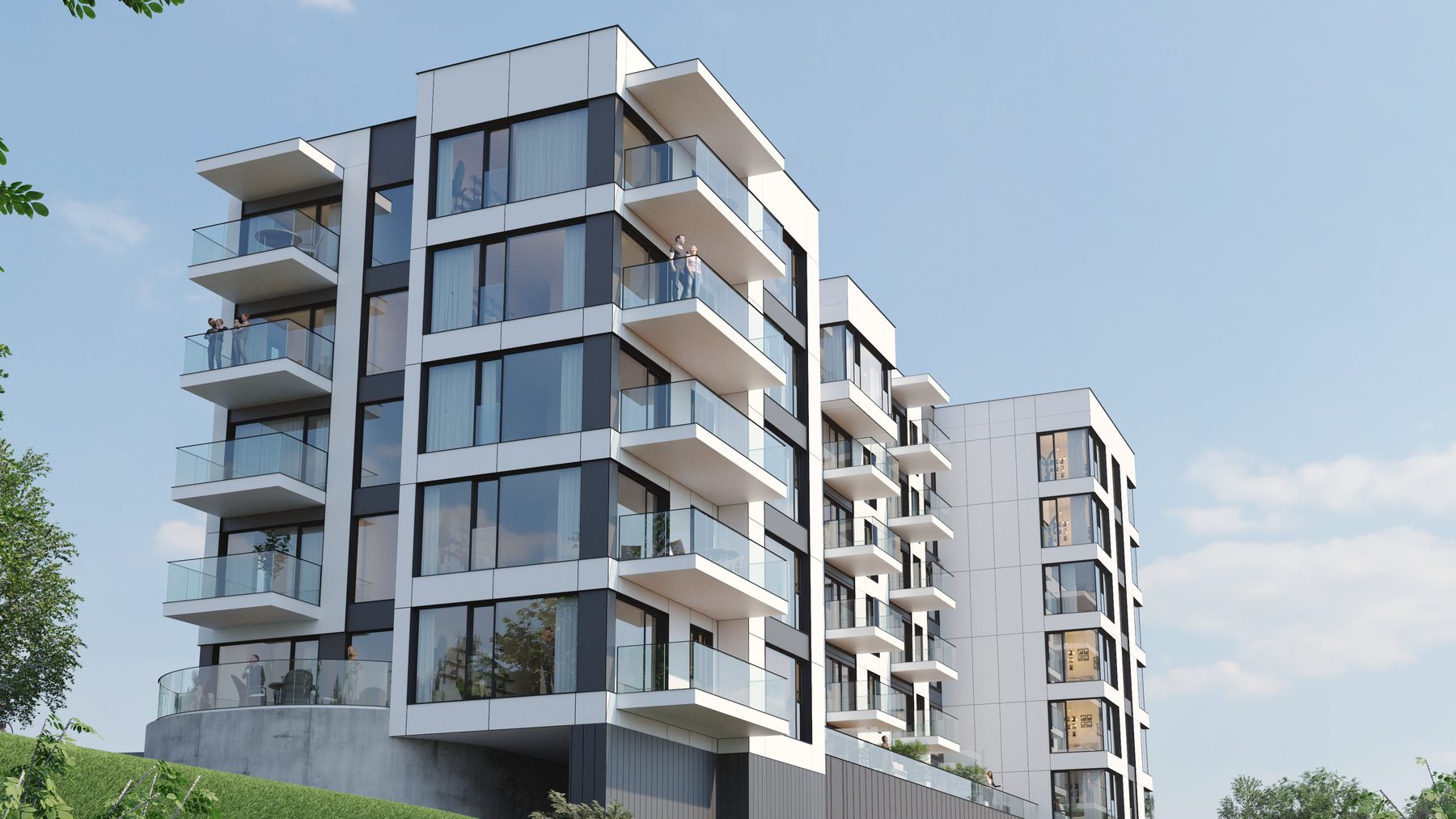 Randare exterior CUZA 1 Residence 12