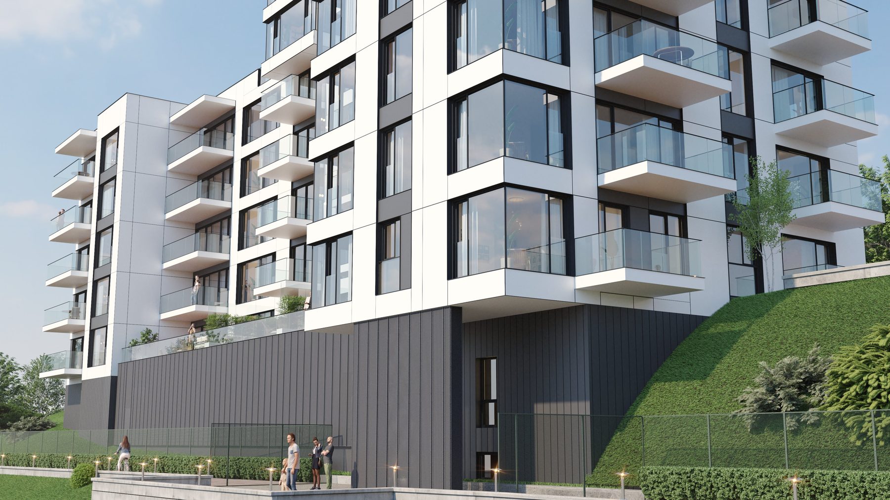 Randare exterior CUZA 1 Residence 17