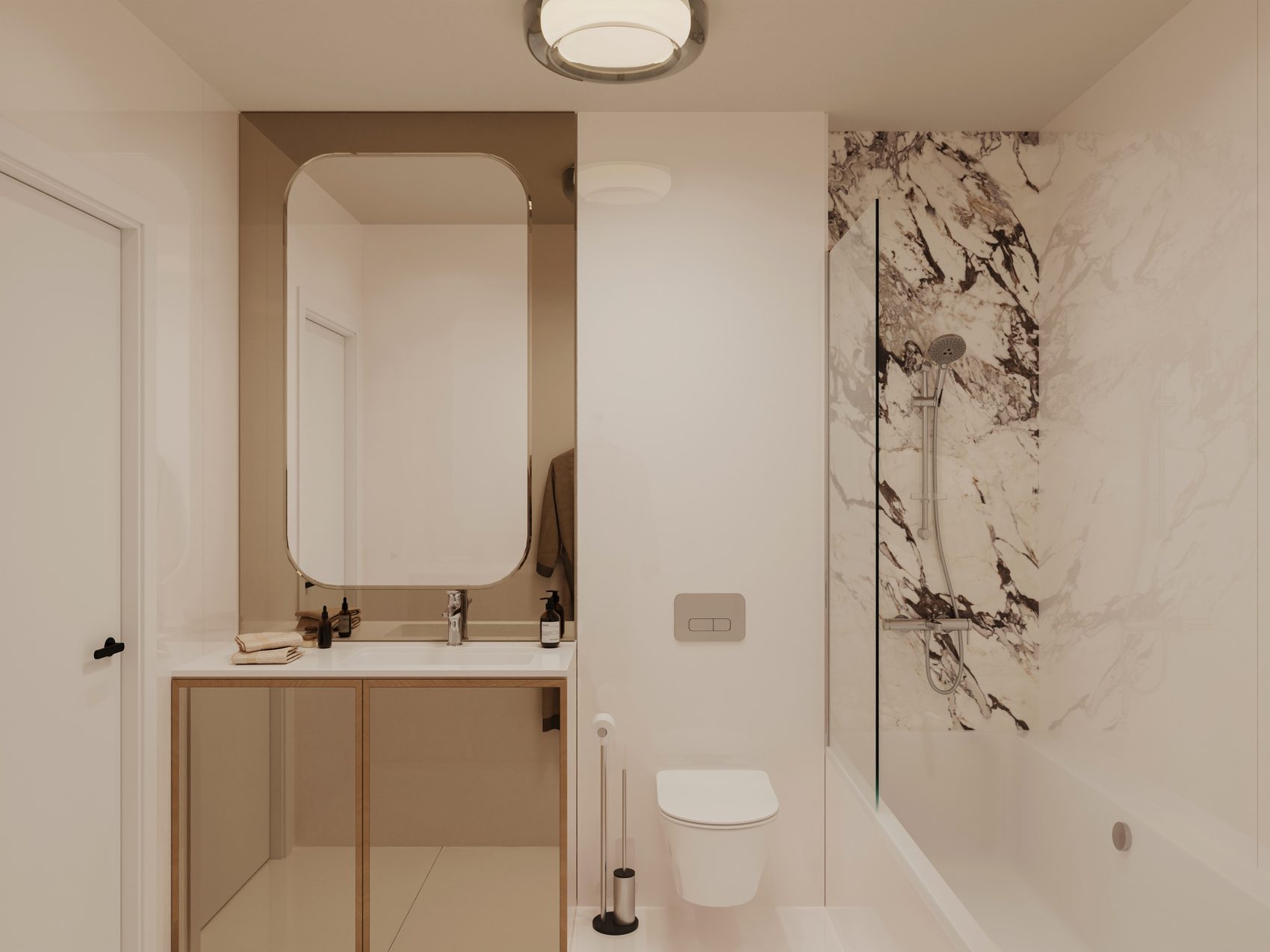 Baie matrimonială pentru apartament cu 3 camere