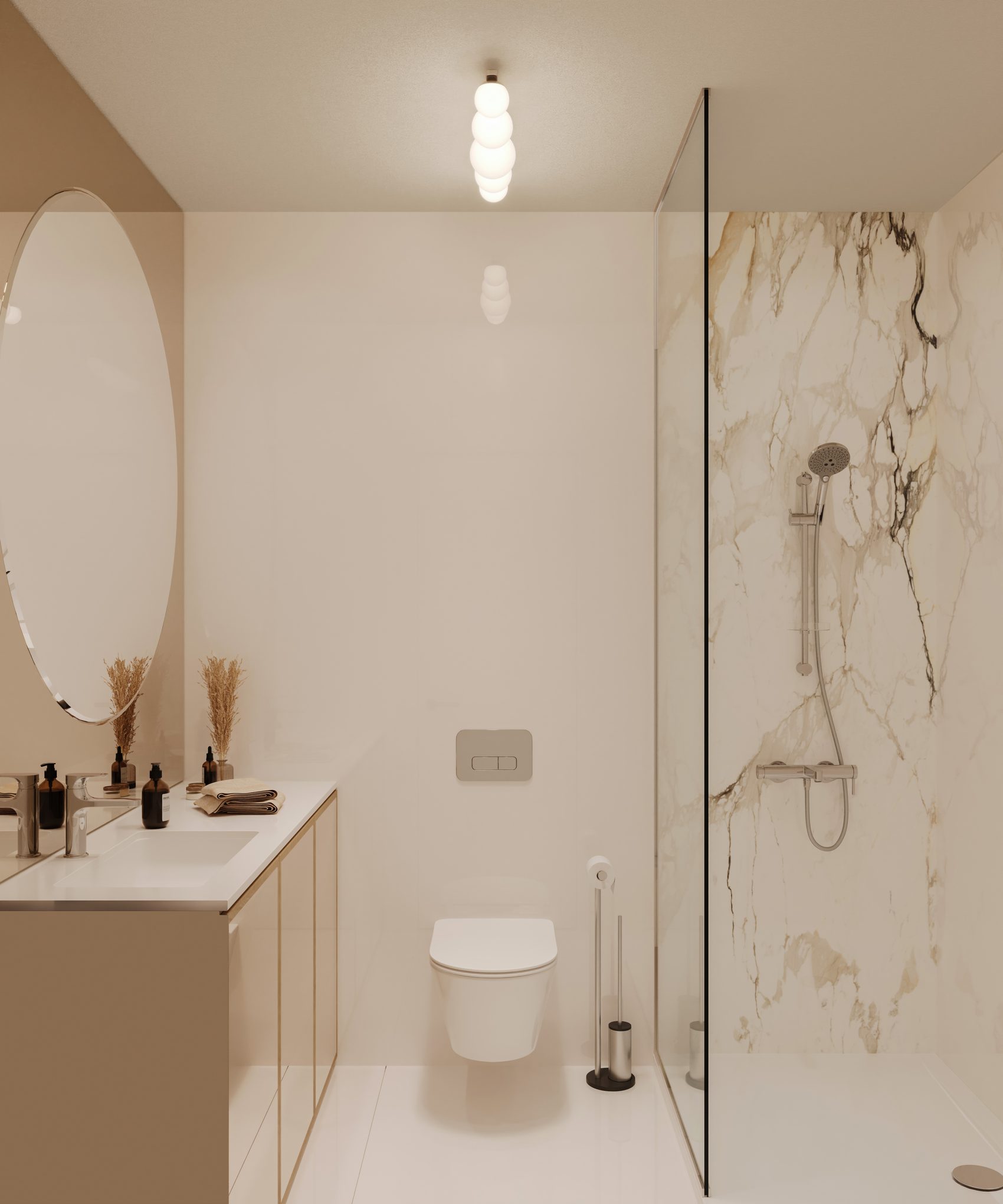 Baie secundară pentru apartament cu 3 camere