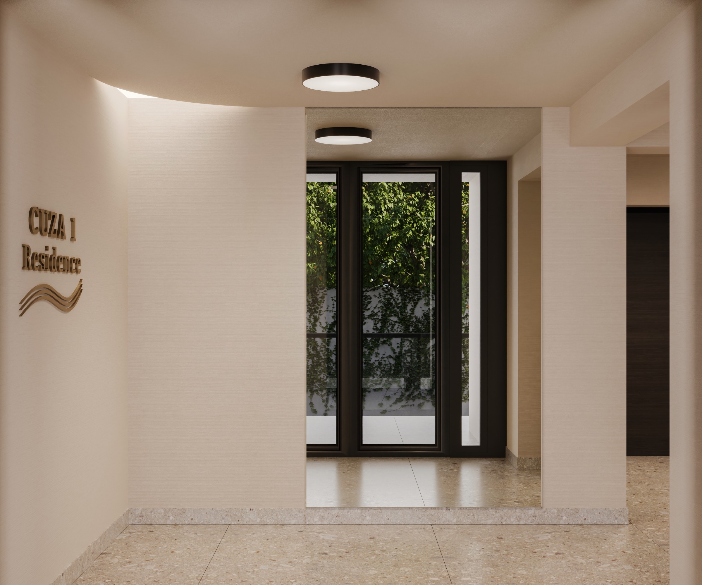 Lobby recepție CUZA 1 Residence